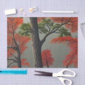 Abstract noordelijk herfst tissuepapier (Craft)