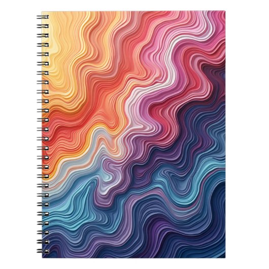 Abstract Notebook colorful Notitieboek (Voorkant)