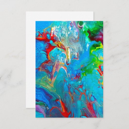 Abstract Notecard Bedankkaart (Voorkant / Achterkant)