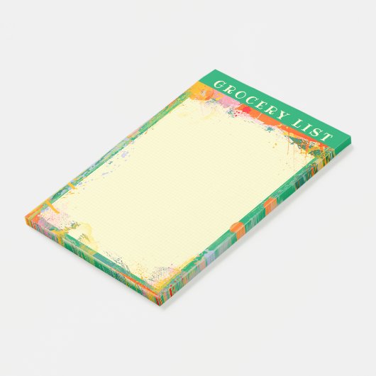 Abstract Notitieblok van de Grafiek van de Lijst v Post-it® Notes (Schuin)