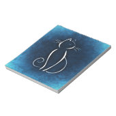 Abstract Notitieblok van witte kat (Linkerzijde)