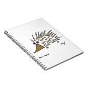 Abstract Notitieboek egel (Rechterzijde)