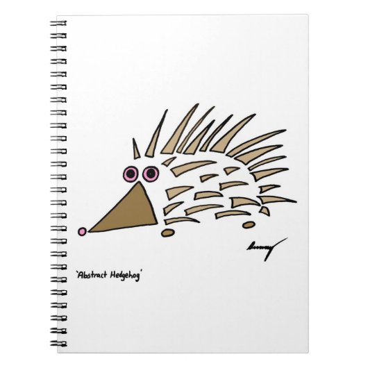 Abstract Notitieboek egel (Voorkant)