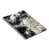 Abstract Notitieboek in zwart-wit (Rechterzijde)