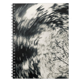 Abstract Notitieboek in zwart-wit