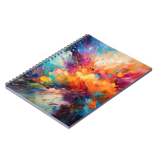 Abstract notitieboek ontwerp (Linkerzijde)