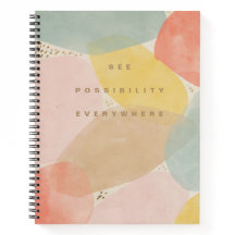 Abstract Notitieboek voor kleurrijke prijsopgave