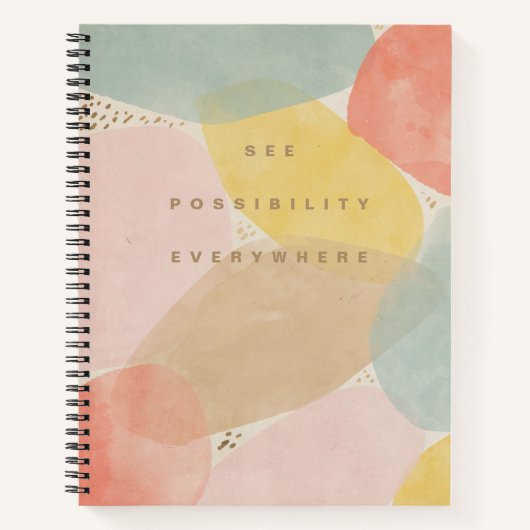 Abstract Notitieboek voor kleurrijke prijsopgave (Voorkant)