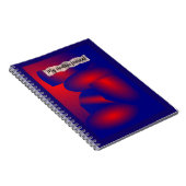 Abstract Notitieboek voor rode en blauwe spiraal (Rechterzijde)