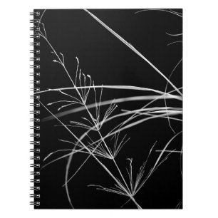Abstract Notitieboek voor zwarte en witte Natuur