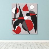 Abstract nr. 106 canvas afdruk (Insitu (Houten vloer))
