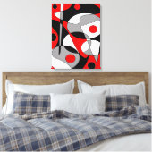 Abstract nr. 184 canvas afdruk (Insitu (Slaapkamer))