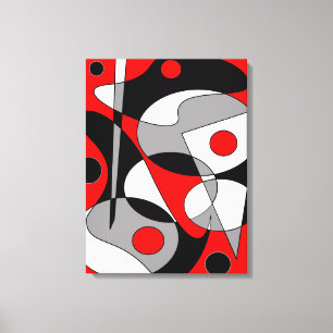 Abstract nr. 184 canvas afdruk