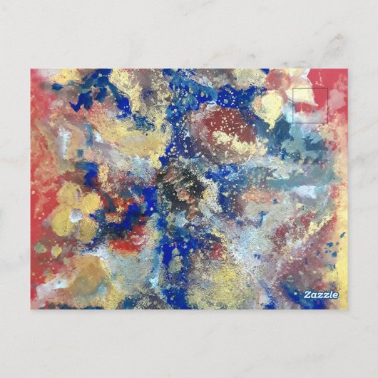 Abstract nr. 1 briefkaart (Achterkant)