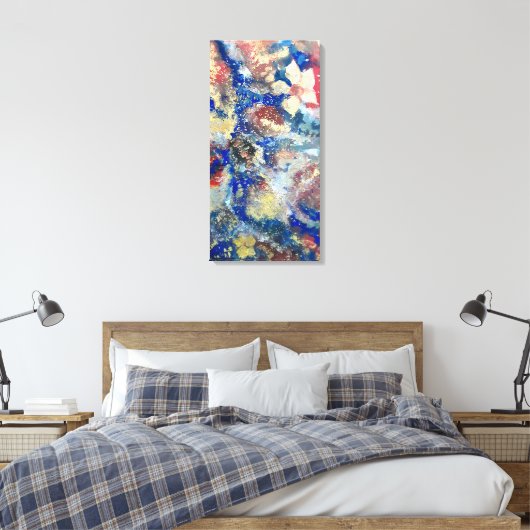 Abstract nr. 1 canvas afdruk (Insitu (Slaapkamer))