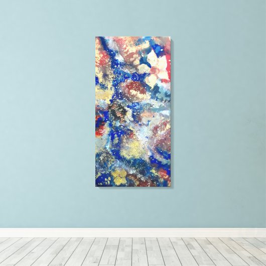 Abstract nr. 1 canvas afdruk (Insitu (Houten vloer))