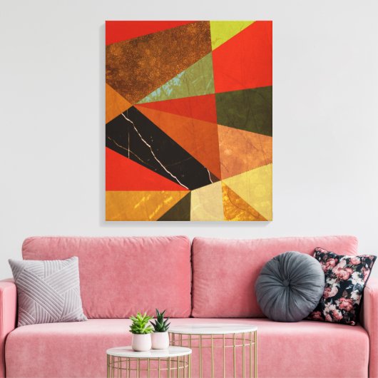 Abstract nr. 257 canvas afdruk (Insitu (Woonkamer))