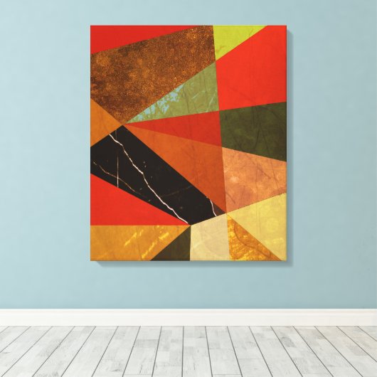 Abstract nr. 257 canvas afdruk (Insitu (Houten vloer))