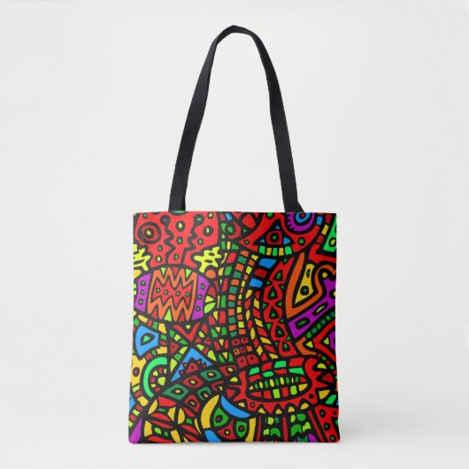 Abstract nr. 411 tote bag (Voorkant)