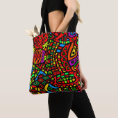 Abstract nr. 411 tote bag (Dichtbij)