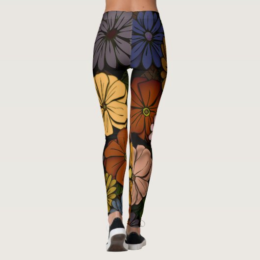 Abstract nr. 418 leggings (Achterkant)