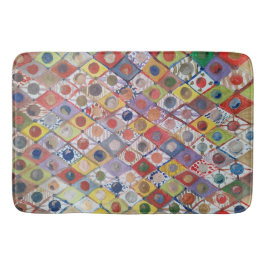 Abstract nr 4 spelen als kinderen Schilderen Badmat