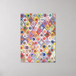 Abstract nr 4 spelen als kinderen Schilderen Canvas Afdruk