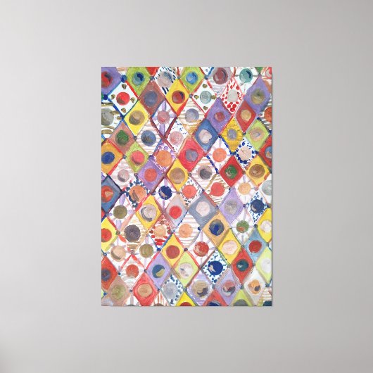 Abstract nr 4 spelen als kinderen Schilderen Canvas Afdruk (Voorkant)