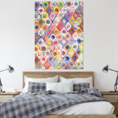 Abstract nr 4 spelen als kinderen Schilderen Canvas Afdruk (Insitu (Slaapkamer))