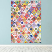 Abstract nr 4 spelen als kinderen Schilderen Canvas Afdruk (Insitu (Houten vloer))