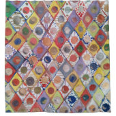 Abstract nr 4 spelen als kinderen Schilderen Douchegordijn (Voorkant)