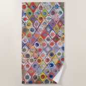 Abstract nr 4 spelen als kinderen Schilderen Strandlaken (Voorkant)