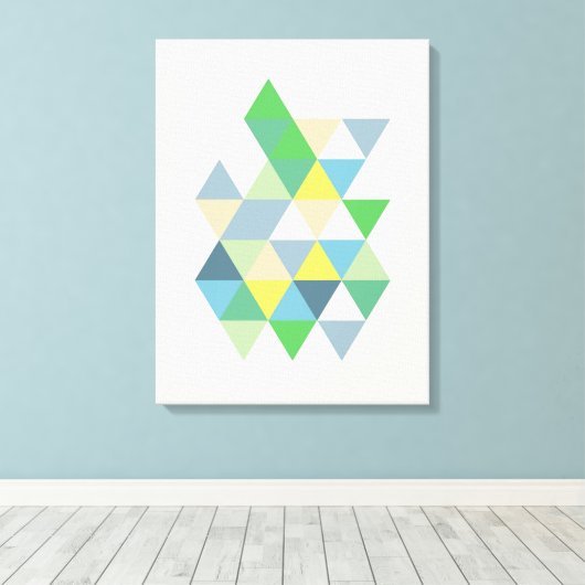 Abstract nr. 589 canvas afdruk (Insitu (Houten vloer))