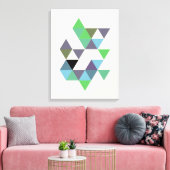 Abstract Nr. 589 Canvas Afdruk (Insitu (Woonkamer))