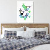 Abstract Nr. 589 Canvas Afdruk (Insitu (Slaapkamer))