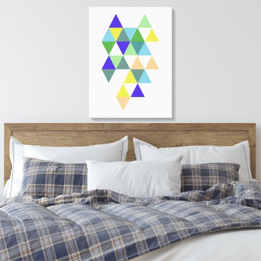 Abstract nr. 594 canvas afdruk (Insitu (Slaapkamer))