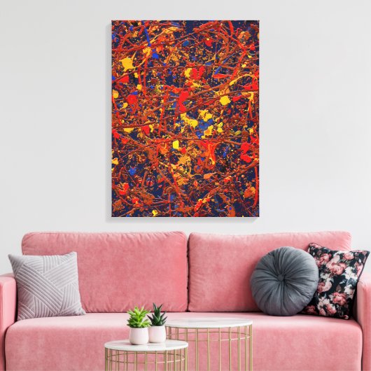 Abstract nr. 725 canvas afdruk (Insitu (Woonkamer))