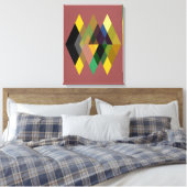 Abstract nr. 726 canvas afdruk (Insitu (Slaapkamer))