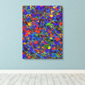 Abstract nr. 738 canvas afdruk (Insitu (Houten vloer))
