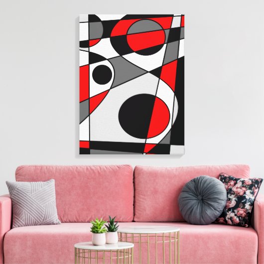 Abstract nr. 73 canvas afdruk (Insitu (Woonkamer))