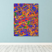 Abstract nr. 741 canvas afdruk (Insitu (Houten vloer))