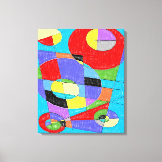 Abstract nr. 750 canvas afdruk (Voorkant)