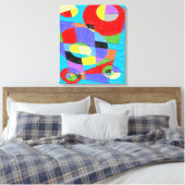 Abstract nr. 750 canvas afdruk (Insitu (Slaapkamer))