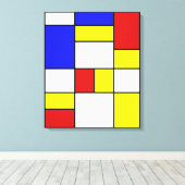 Abstract nr. 756 canvas afdruk (Insitu (Houten vloer))