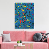 Abstract nr. 902 canvas afdruk (Insitu (Woonkamer))