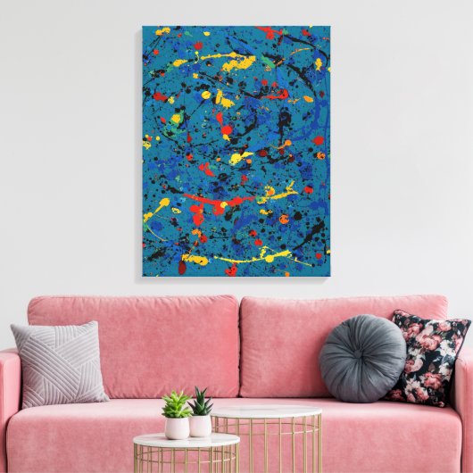 Abstract nr. 902 canvas afdruk (Insitu (Woonkamer))