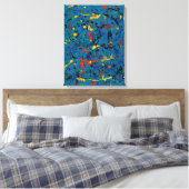 Abstract nr. 902 canvas afdruk (Insitu (Slaapkamer))