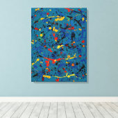 Abstract nr. 902 canvas afdruk (Insitu (Houten vloer))