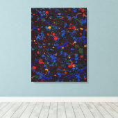 Abstract nr. 909 canvas afdruk (Insitu (Houten vloer))
