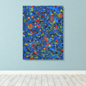 Abstract nr. 913 canvas afdruk (Insitu (Houten vloer))